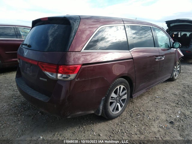 11848038 :رقم المزاد ، 5FNRL5H97GB512610 vin ، 2016 Honda Odyssey Touring مزاد بيع