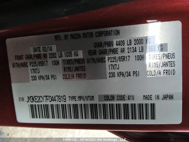 Mazda Cx-5 Gs 2015 JM3KE2CY7F0447819 Image 9