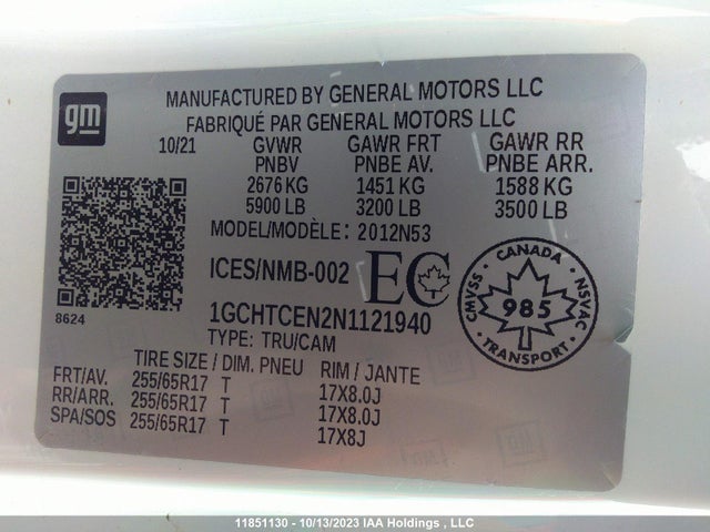 Chevrolet Colorado 4wd Lt 2022 1GCHTCEN2N1121940 Image 9