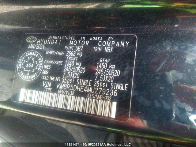 Hyundai Palisade Ultimate Calligraphy 2021 KM8R5DHE4MU279236 Image 9