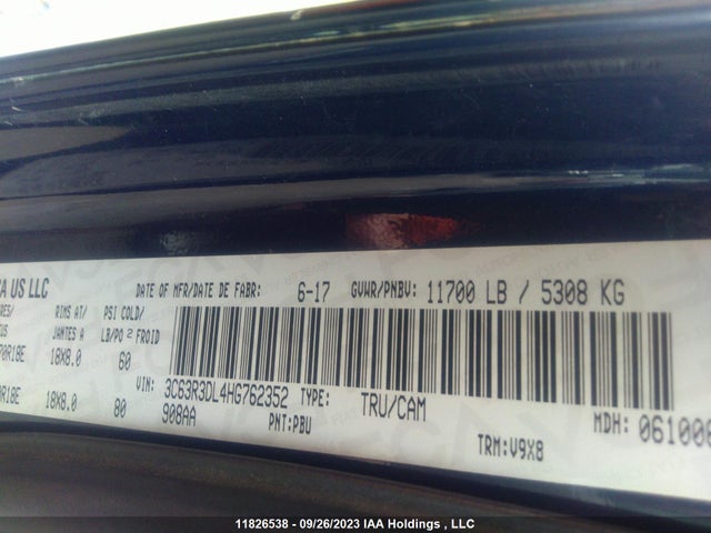 3C63R3DL4HG762352 RAM 3500 Slt