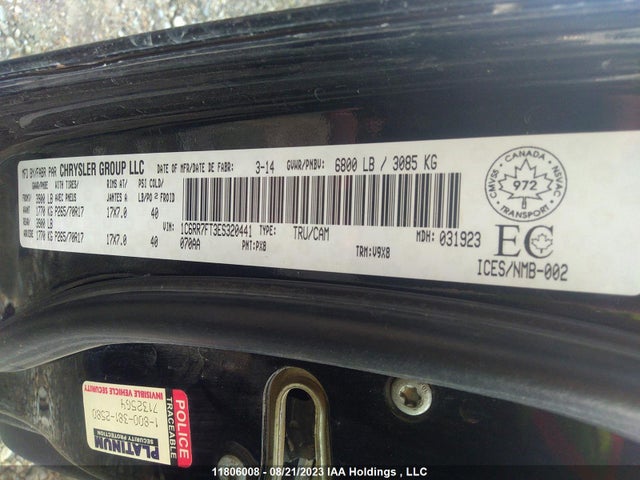 1C6RR7FT3ES320441 RAM 1500 St