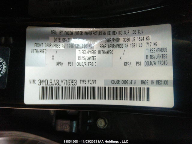 Toyota YARIS HATCHBACK 2020 3MYDLBJV8LY716753 Image 9