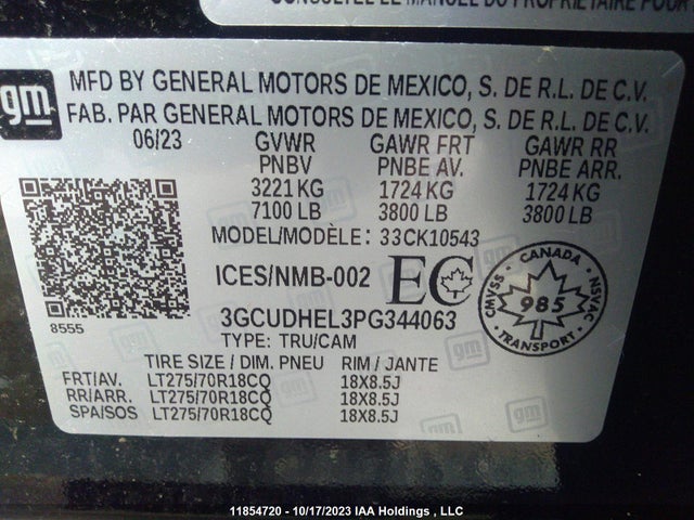 Chevrolet Silverado 1500 Zr2 2023 3GCUDHEL3PG344063 Image 9