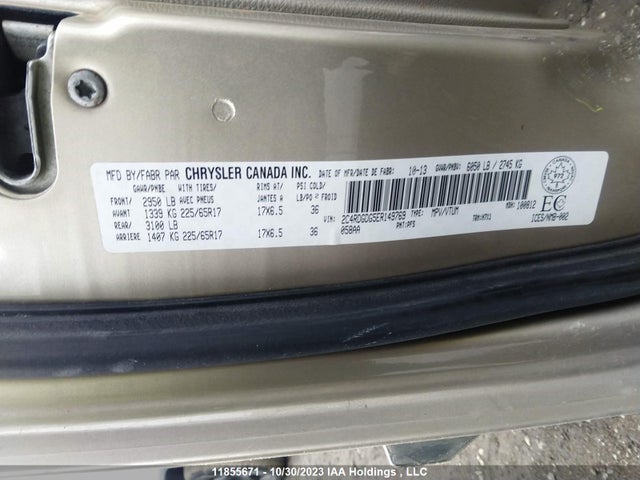 Dodge Grand Caravan Crew 2014 2C4RDGDG5ER149769 Image 25