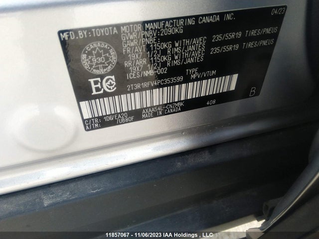 Toyota Rav4 Xle 2023 2T3R1RFV4PC353599 Image 9