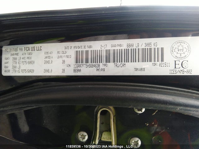 1C6RR7FT5HS684638 RAM 1500 Express