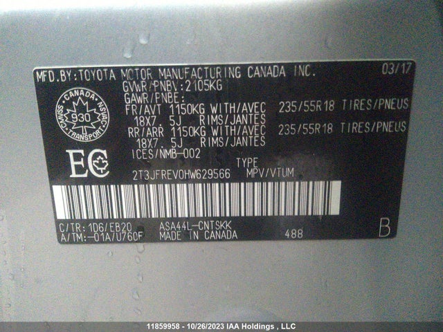 Toyota RAV4 SE 2017 2T3JFREV0HW629566 Image 9
