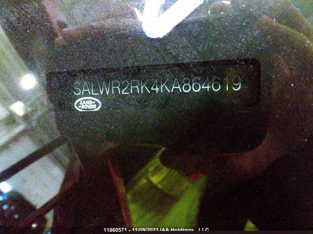 SALWR2RK4KA864619 Land Rover tdv6