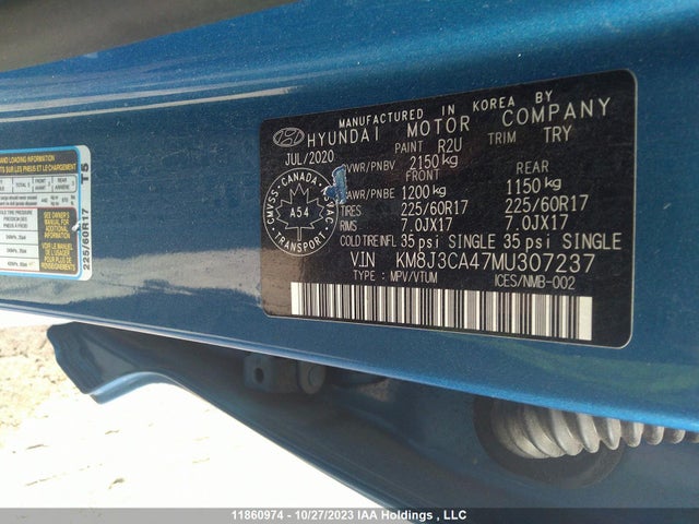 Hyundai TUCSON 2021 KM8J3CA47MU307237 Image 9
