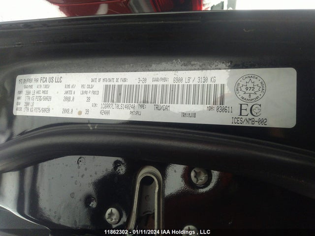 1C6RR7LT0LS140240 RAM 1500 Classic Warlock