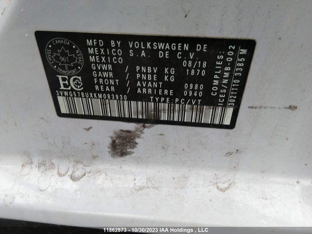 Volkswagen Jetta Execline 2019 3VWG57BUXKM083930 Image 9
