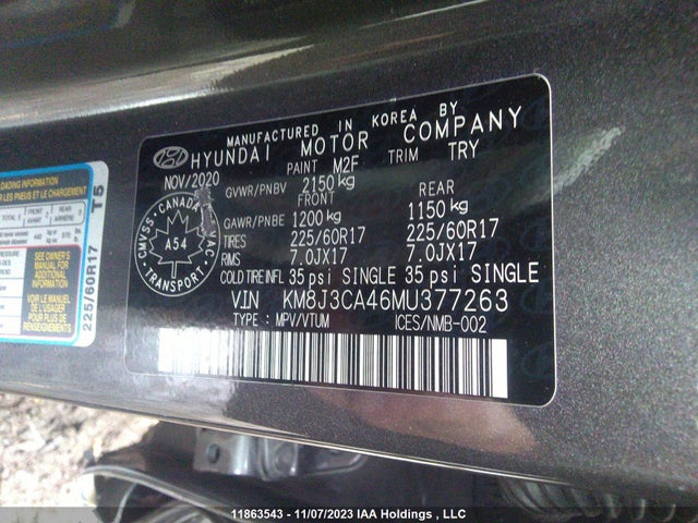 Hyundai Tucson Preferred 2021 KM8J3CA46MU377263 Image 9