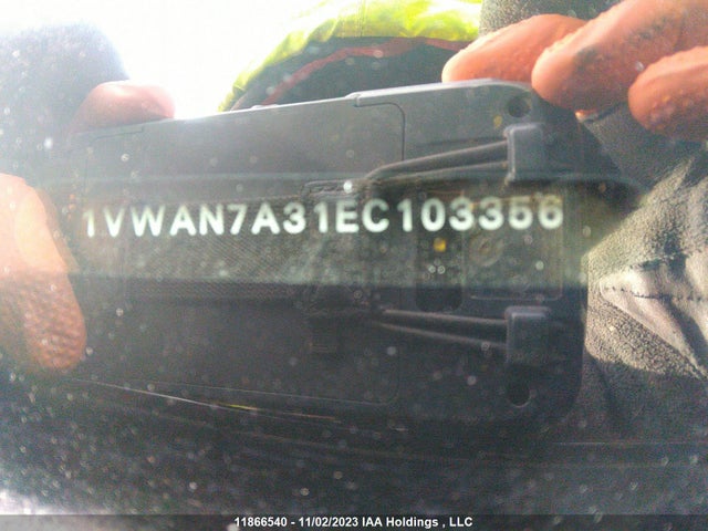 1VWAN7A31EC103356 Volkswagen Passat Trendline