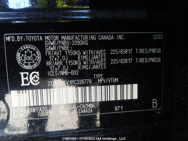 Toyota Rav4 Xle 2023 2T3R1RFV1PC326778 Image 9