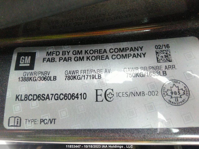 Chevrolet Spark Lt 2016 KL8CD6SA7GC606410 Image 9