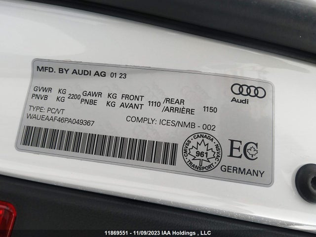 Audi A4 SEDAN 2023 WAUEAAF46PA049367 Image 31