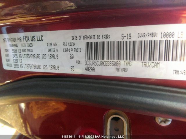 3C6UR5CJ0KG585080 RAM 2500 Tradesman