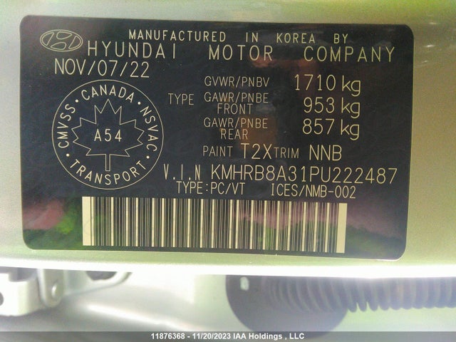 Hyundai Venue Essential 2023 KMHRB8A31PU222487 Image 9