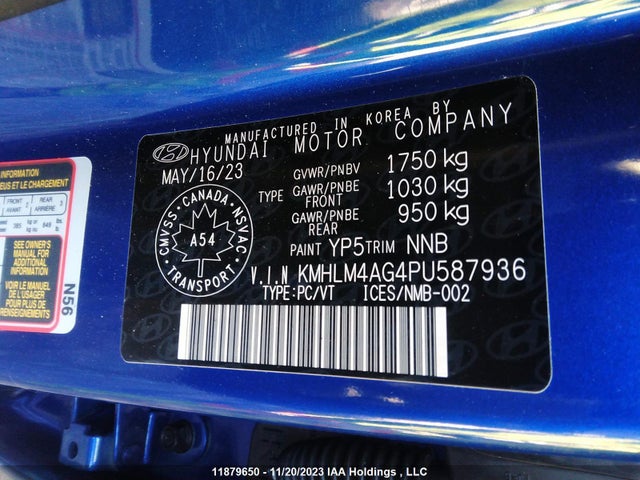 Hyundai Elantra Preferred 2023 KMHLM4AG4PU587936 Image 9