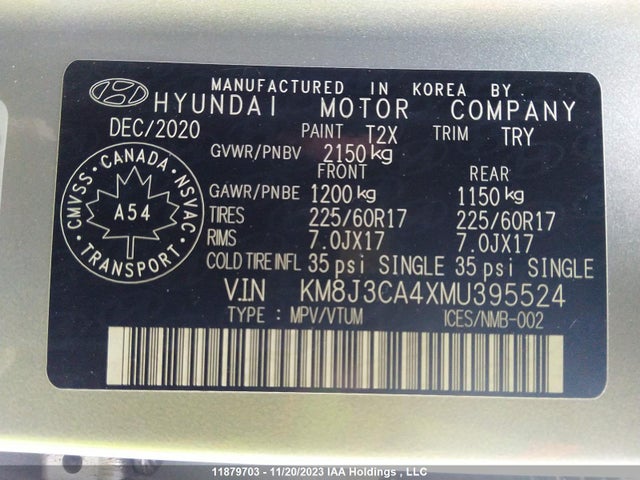 Hyundai Tucson Preferred Awd 2021 KM8J3CA4XMU395524 Image 9