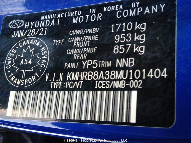 Hyundai Venue Essential 2021 KMHRB8A38MU101404 Image 9