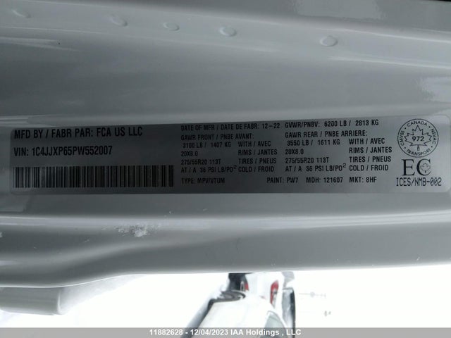 1C4JJXP65PW552007 Jeep Wrangler 4xe Unlimited Sahara