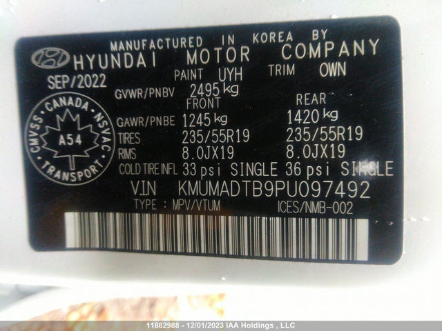 Genesis Gv70 2.5t Advanced 2023 KMUMADTB9PU097492 Image 9