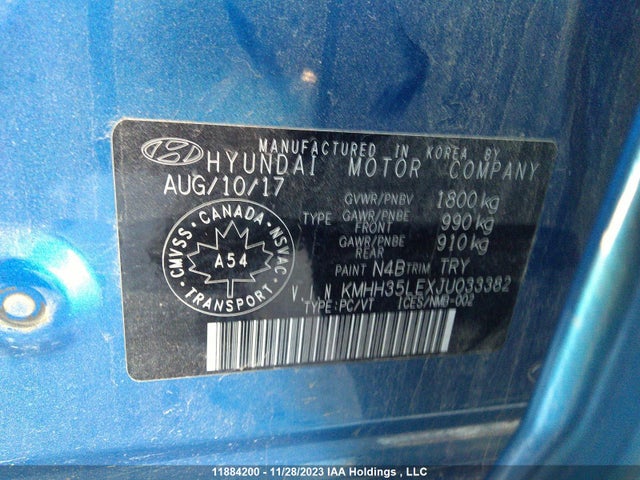 Hyundai gdi nu 2018 KMHH35LEXJU033382 Image 31