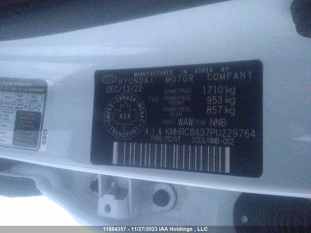 Hyundai Venue Sel/limited 2023 KMHRC8A37PU229764 Image 9