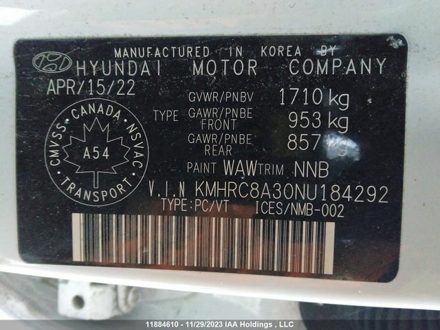 Hyundai Venue Sel/limited 2022 KMHRC8A30NU184292 Image 9