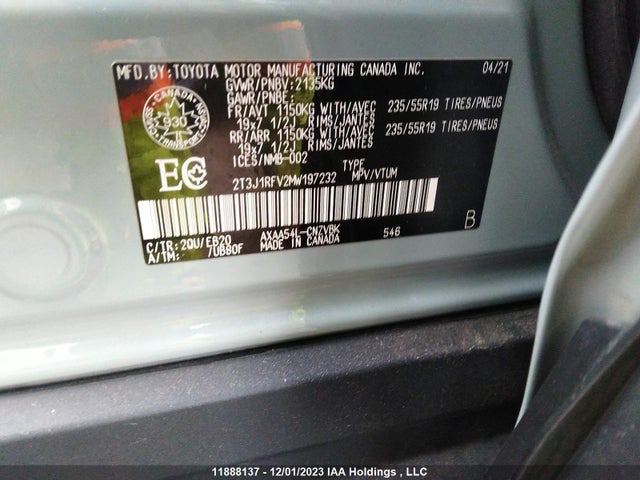 Toyota Rav4 Trail 2021 2T3J1RFV2MW197232 Image 9