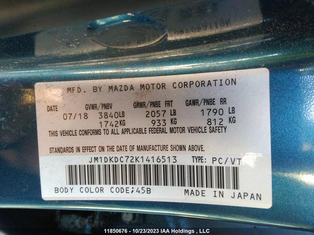 JM1DKDC72K1416513 Mazda Cx-3 Gs