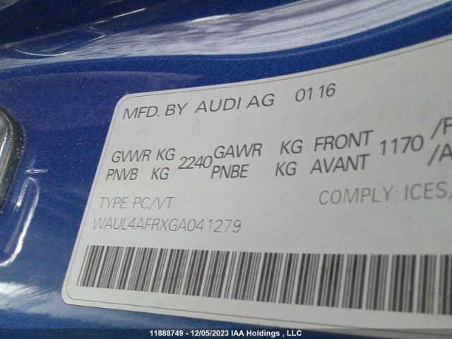 WAUL4AFRXGA041279 Audi S5 Technik