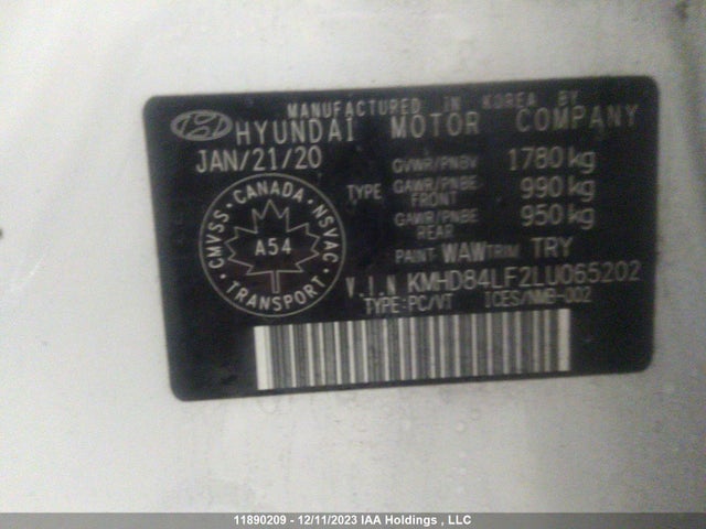Hyundai Elantra Sel/value/limited 2020 KMHD84LF2LU065202 Image 9