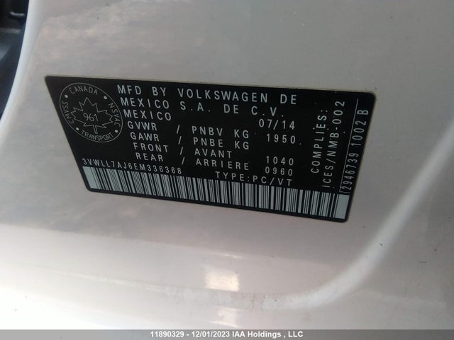 3VWLL7AJ6EM336368 Volkswagen JETTA