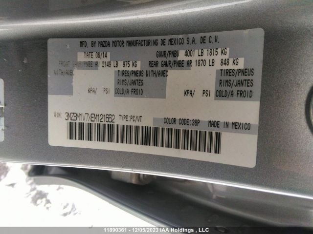 3MZBM1V7XEM121662 Mazda Mazda3 Gs-sky