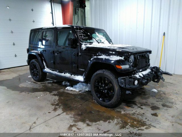 Auction sale of the 2022 Jeep Wrangler Unlimited High Altitude, vin: 1C4HJXEG5NW200701, lot number: 11893817