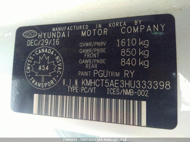 Hyundai Accent 2017 KMHCT5AE3HU333398 Image 30