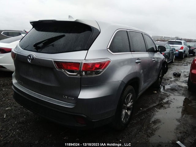 Toyota Highlander Le/le Plus 2016 5TDBKRFH1GS256191 Image 4