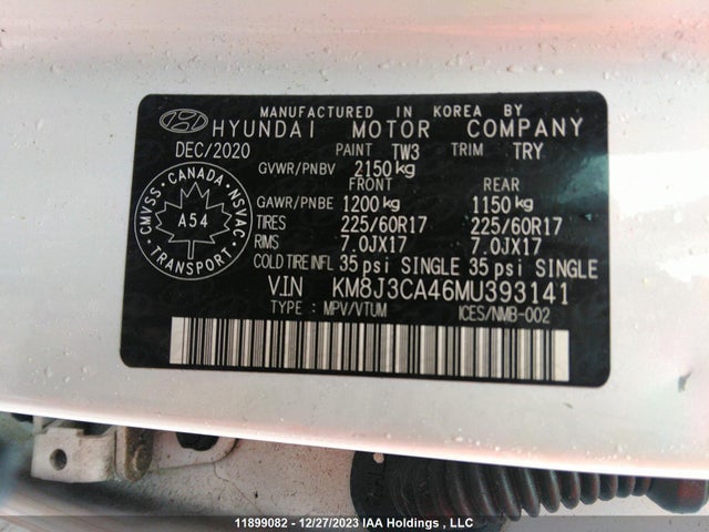 Hyundai Tucson Preferred Awd 2021 KM8J3CA46MU393141 Image 9