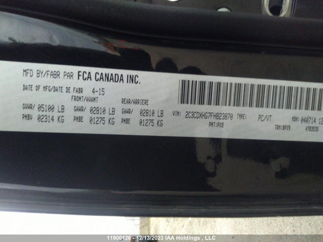 Dodge 2015 2015 2C3CDXHG7FH823870 Image 28