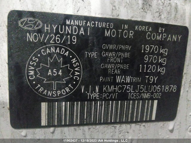 Hyundai Ioniq Electric Preferred 2020 KMHC75LJ5LU061878 Image 9