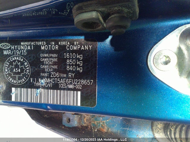 Hyundai ACCENT 2016 KMHCT5AE6FU228657 Image 9