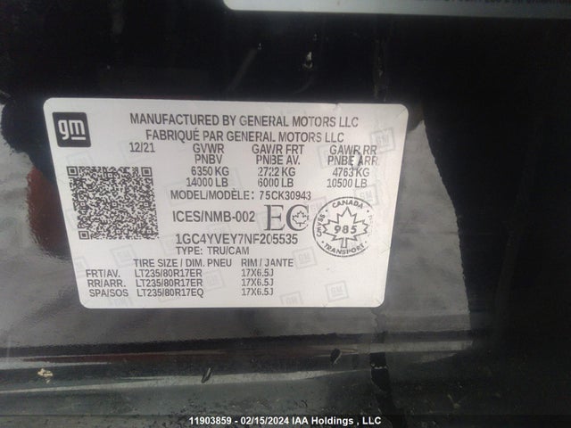 Chevrolet SILVERADO 3500HD 2022 1GC4YVEY7NF205535 Image 25
