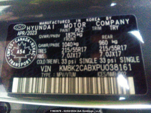 Hyundai Kona Preferred Awd 2023 KM8K2CABXPU038161 Image 9