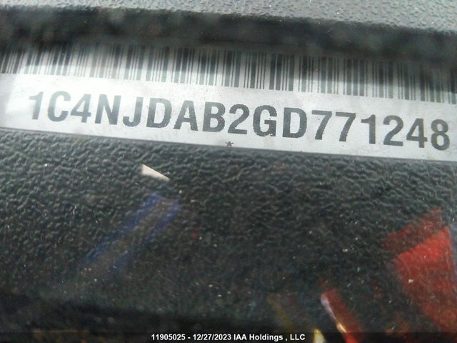 Продаж на аукціоні авто 2016 Jeep Compass Sport, vin: 1C4NJDAB2GD771248, номер лоту: 11905025