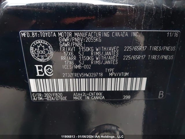 Toyota RAV4 2017 2T3ZFREV5HW329718 Image 9