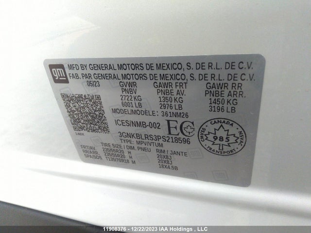 Chevrolet Blazer Premier 2023 3GNKBLRS3PS218596 Image 9