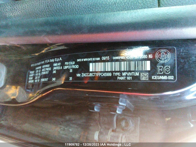 ZACCJBCT1FPC45999 Jeep Renegade Trailhawk